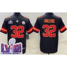 Men's Kansas City Chiefs #32 Nick Bolton Limited Black LVIII Super Bowl Vapor Jersey