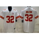 Men's Kansas City Chiefs #32 Nick Bolton Limited White Vapor Jersey