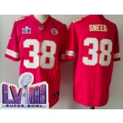 Men's Kansas City Chiefs #38 L'Jarius Sneed Limited Red LVIII Super Bowl FUSE Vapor Jersey