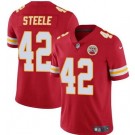 Men's Kansas City Chiefs #42 Carson Steele Limited Red Vapor Jersey