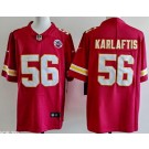Men's Kansas City Chiefs #56 George Karlaftis Limited Red Vapor Jersey