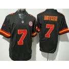 Men's Kansas City Chiefs #7 Harrison Butker Limited Black FUSE Vapor Jersey