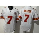 Men's Kansas City Chiefs #7 Harrison Butker Limited White FUSE Vapor Jersey