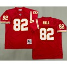 Men's Kansas City Chiefs #82 Dante Hall Red 2002 Throwback Jersey