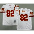 Men's Kansas City Chiefs #82 Dante Hall White 2002 Throwback Jersey