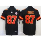 Men's Kansas City Chiefs #87 Travis Kelce Limited Black Vapor Untouchable Jersey