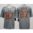 Men's Kansas City Chiefs #87 Travis Kelce Limited Gray Atmosphere Vapor Jersey