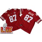 Men's Kansas City Chiefs #87 Travis Kelce Limited Red Super Bowl LIX FUSE Vapor Jersey