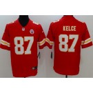 Men's Kansas City Chiefs #87 Travis Kelce Limited Red Vapor Untouchable Jersey