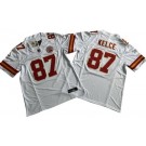 Men's Kansas City Chiefs #87 Travis Kelce Limited White FUSE Vapor Jersey