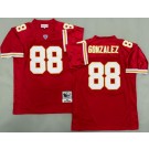 Men's Kansas City Chiefs #88 Tony Gonzalez Red 2004 Throwback Jersey