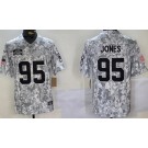 Men's Kansas City Chiefs #95 Chris Jones Limited Arctic Camo 2024 Salute to Service Jersey