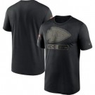 Men's Kansas City Chiefs Black 2020 Salute To Service T Shirt 313