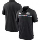 Men's Kansas City Chiefs Black Crucial Catch Polo