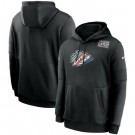 Men's Kansas City Chiefs Black Crucial Catch Sideline Performance Pullover Hoodie