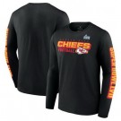 Men's Kansas City Chiefs Black Printed Long T Shirt 302239