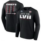 Men's Kansas City Chiefs Black Printed Long T Shirt 302428