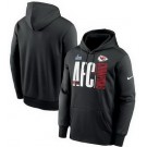 Men's Kansas City Chiefs Black Printed Pullover Hoodie 302544