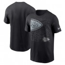 Men's Kansas City Chiefs Black RFLCTV T Shirt