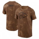 Men's Kansas City Chiefs Brown 2023 Salute To Service Sideline T Shirt