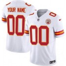 Men's Kansas City Chiefs Customized Limited White FUSE Vapor Jersey