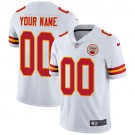 Men's Kansas City Chiefs Customized Limited White Vapor Untouchable Jersey