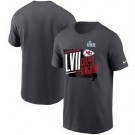 Men's Kansas City Chiefs Dark Gray Printed T Shirt 302544