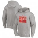 Men's Kansas City Chiefs Gray 2020 NFL Playoffs Bound Shift Pullover Hoodie