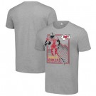 Men's Kansas City Chiefs Gray Graphic Shield Logo T Shirt