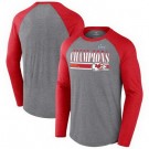 Men's Kansas City Chiefs Gray Printed Long T Shirt 302205