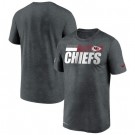 Men's Kansas City Chiefs Gray Sideline Impact Legend Performance T Shirt 537