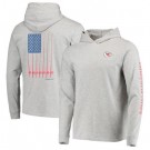 Men's Kansas City Chiefs Gray Vineyard Vines Hoodie Long Sleeve T Shirt