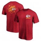 Men's Kansas City Chiefs Iconic Retro Diamond Scroll Printed T-Shirt 0749