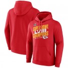 Men's Kansas City Chiefs Red 2024 LVIII Super Bowl Champions Pullover Hoodie 403204