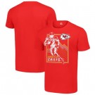 Men's Kansas City Chiefs Red Graphic Shield Logo T Shirt