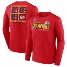 Men's Kansas City Chiefs Red Printed Long T Shirt 302420