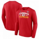 Men's Kansas City Chiefs Red Printed Long T Shirt 302570