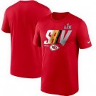 Men's Kansas City Chiefs Red Printed T Shirt 302289