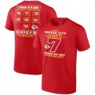 Men's Kansas City Chiefs Red Printed T Shirt 302302