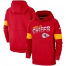Men's Kansas City Chiefs Red Sideline Arch Jersey Performance Pullover Hoodie