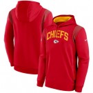 Men's Kansas City Chiefs Red Sideline Athletic Stack Performance Pullover Hoodie