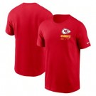 Men's Kansas City Chiefs Red Sideline Infograph Lockup Performance T Shirt