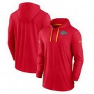 Men's Kansas City Chiefs Red Sideline Pop Performance Pullover Long Sleeve Hoodie T Shirt