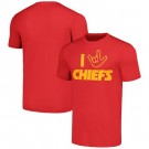 Men's Kansas City Chiefs Red The NFL ASL Collection by Love Sign Tri Blend T Shirt