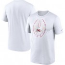 Men's Kansas City Chiefs White Legend Icon T-Shirt
