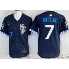 Men's Kansas City Royals #7 Bobby Witt Jr Navy City Limited Jersey