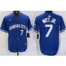 Men's Kansas City Royals #7 Bobby Witt Jr Royal Alternate Limited Jersey
