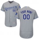 Men's Kansas City Royals Customized Gray FlexBase Jersey