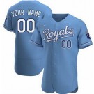 Men's Kansas City Royals Customized Light Blue Alternate Authentic Jersey