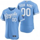 Men's Kansas City Royals Customized Light Blue Authentic Jersey